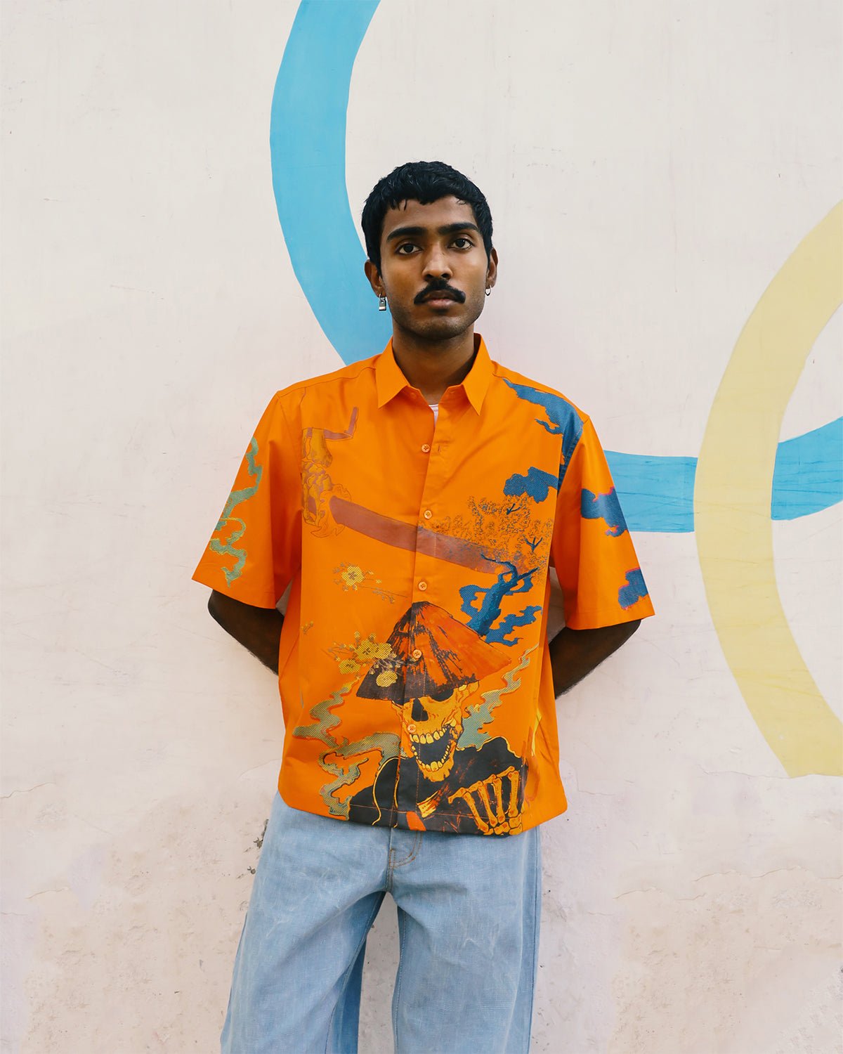 Graphic printed shirt - Orange