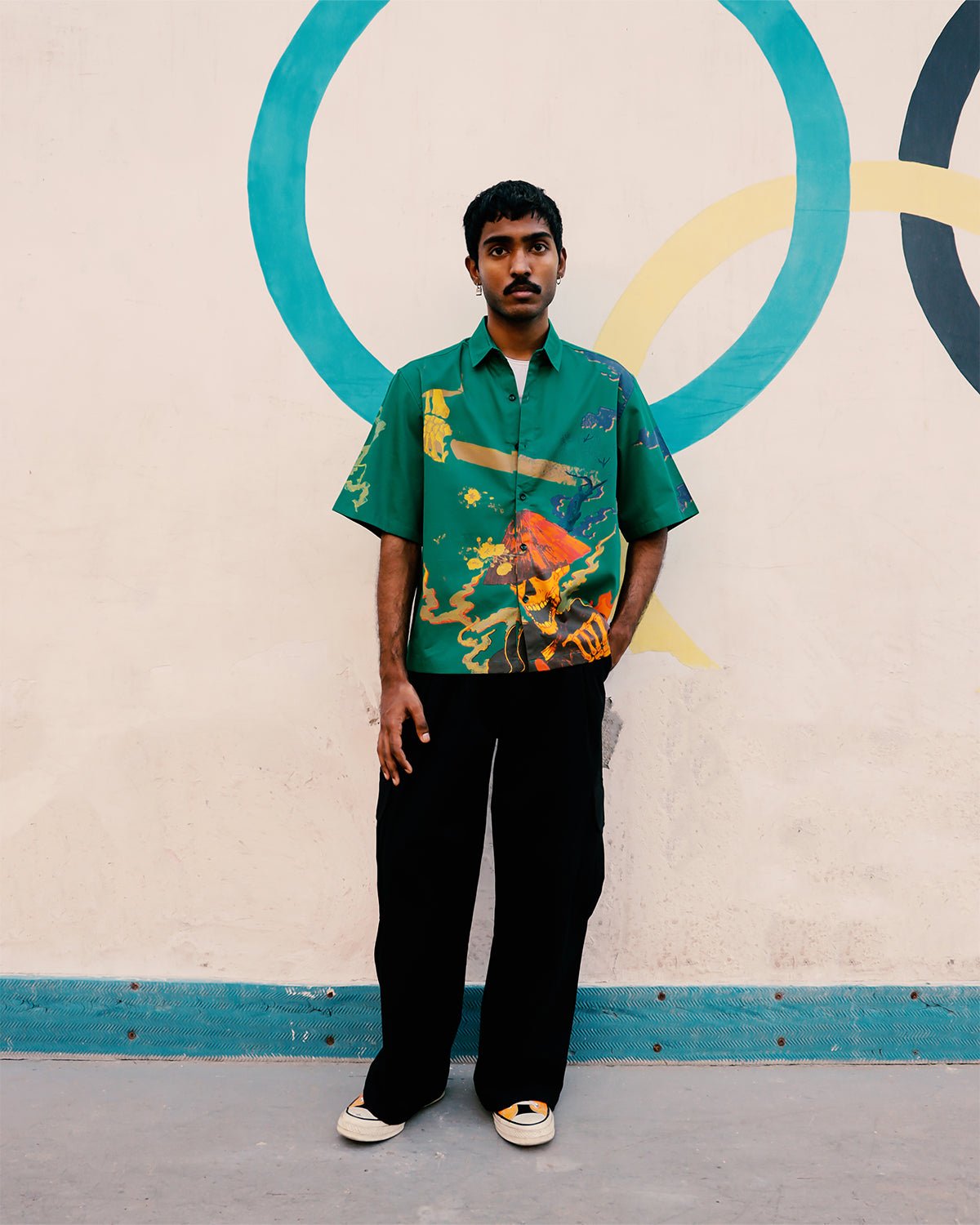 Graphic printed shirt - Green