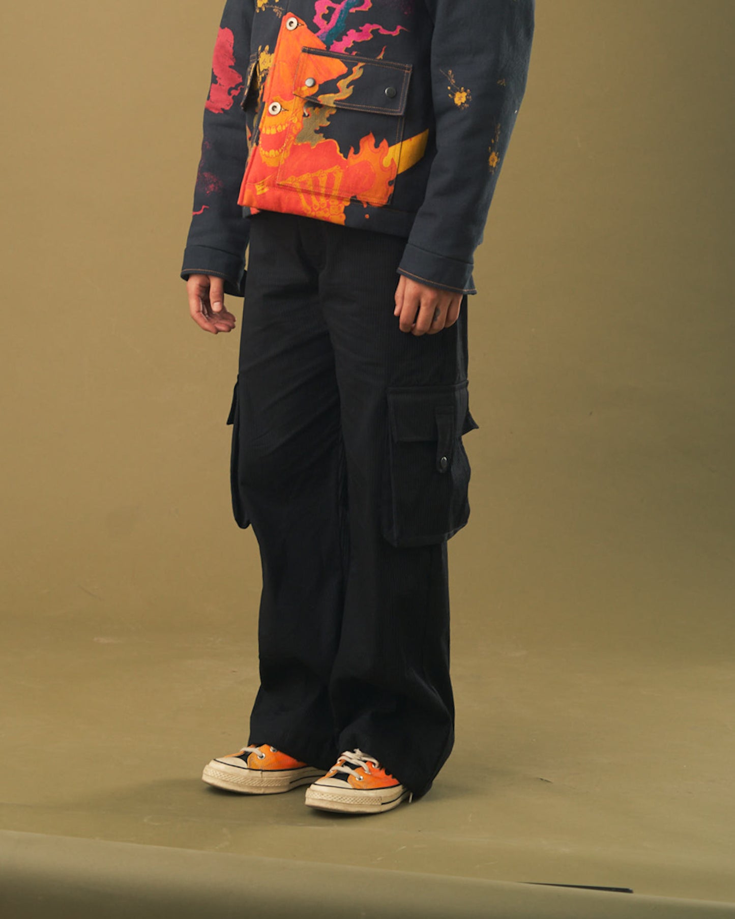 Pintuck trouser