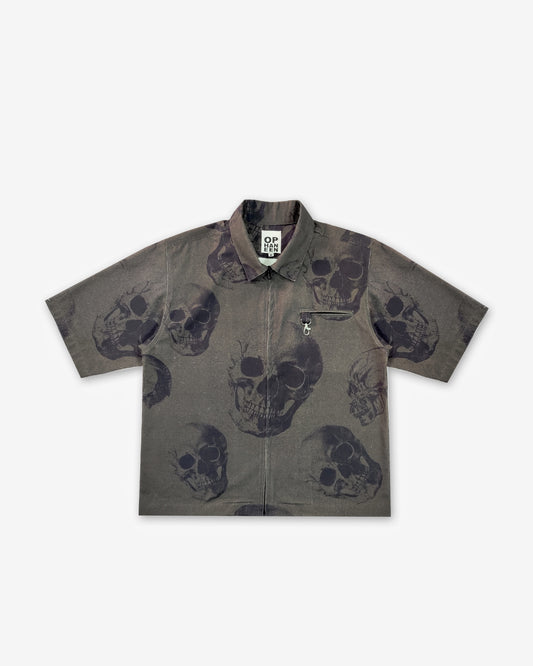 Denim skull shirt